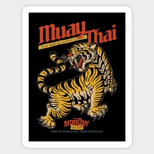 Vintage Tiger Muay Thai Tattoo Sticker